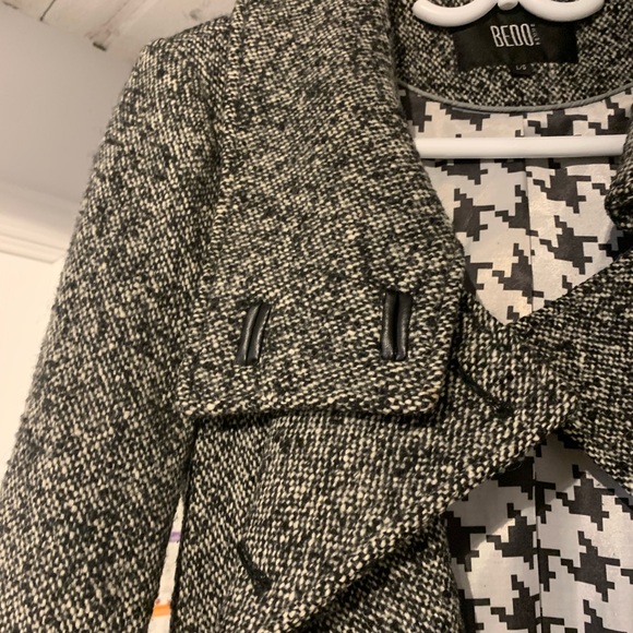 Bedo Tweed Long Dress Coat - Picture 5 of 6